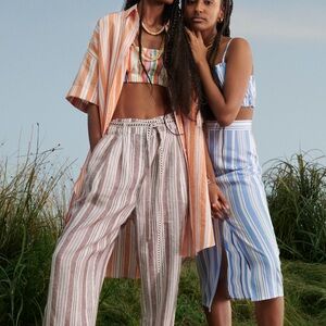 LemLem x HM Blue and White Skirt NWOT